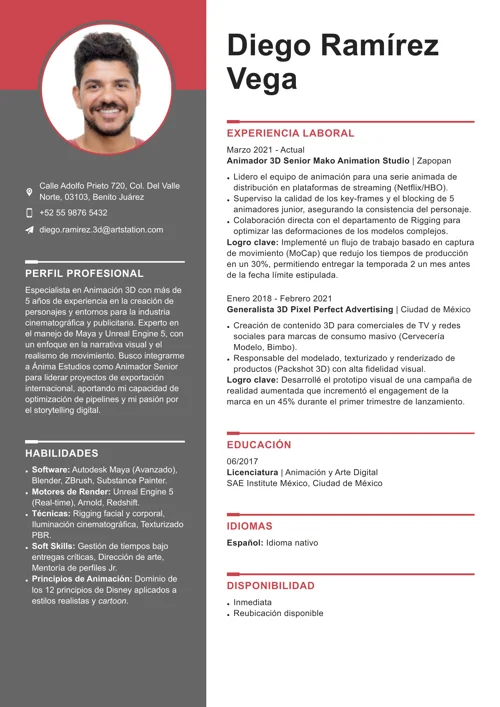 ejemplo de soft skills en un ejemplo de CV