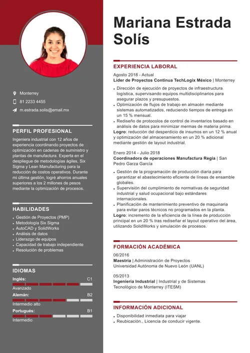 Ejemplo de habilidades técnicas en un CV